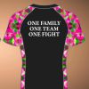 Adult No-Gi Rashguard - Pink/Green Geometric Photo 2